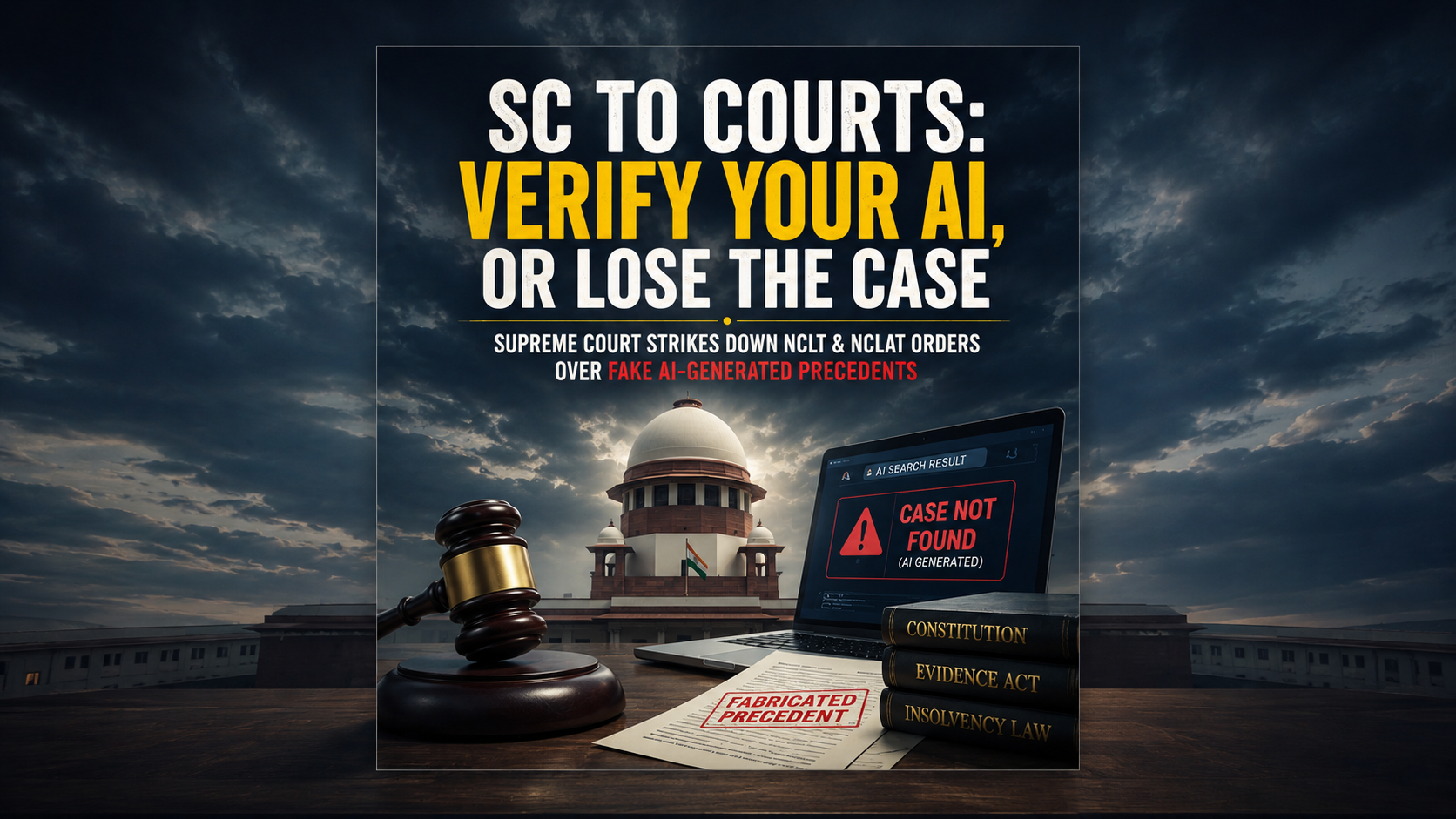 SC to Courts: Verify Your AI, or Lose the Case
